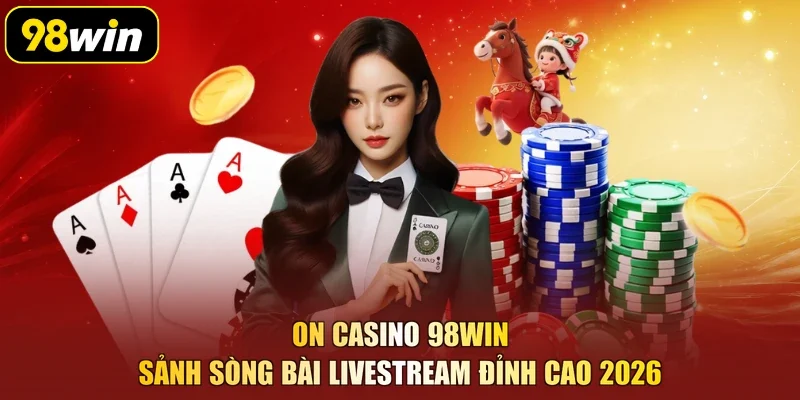 ON Casino 98Win – Sảnh Sòng Bài Livestream Đỉnh Cao 2026