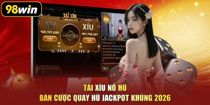 Tài Xỉu Nổ Hũ – Bàn Cược Quay Hũ Jackpot Khủng 2026
